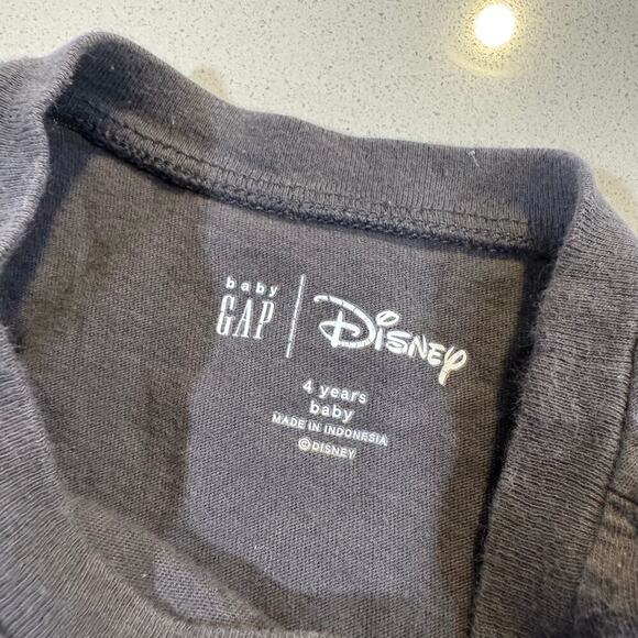 Disney GAP Toddler Girl 4T Grey Shirt 100% Cotton - Picture 3 of 5